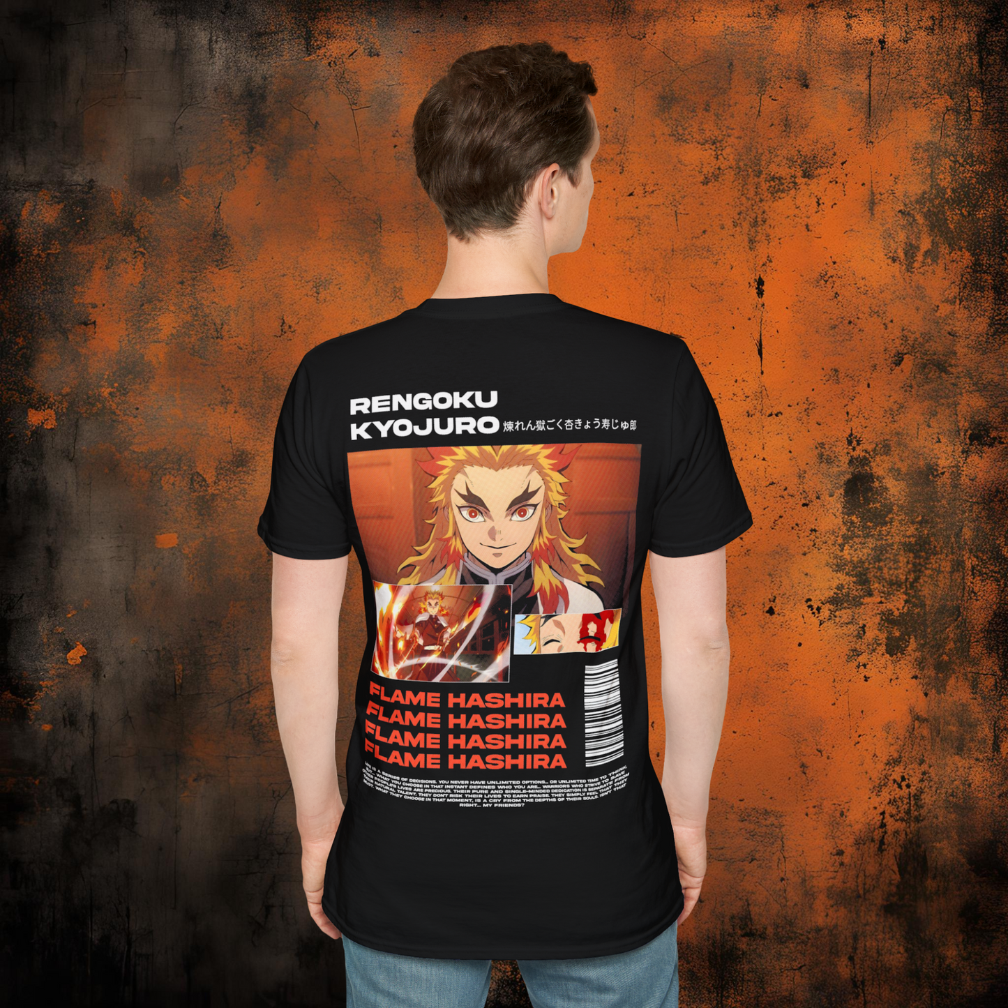 Demon Slayer - Kyojuro Rengoku Tshirt | Anime Graphic Tee