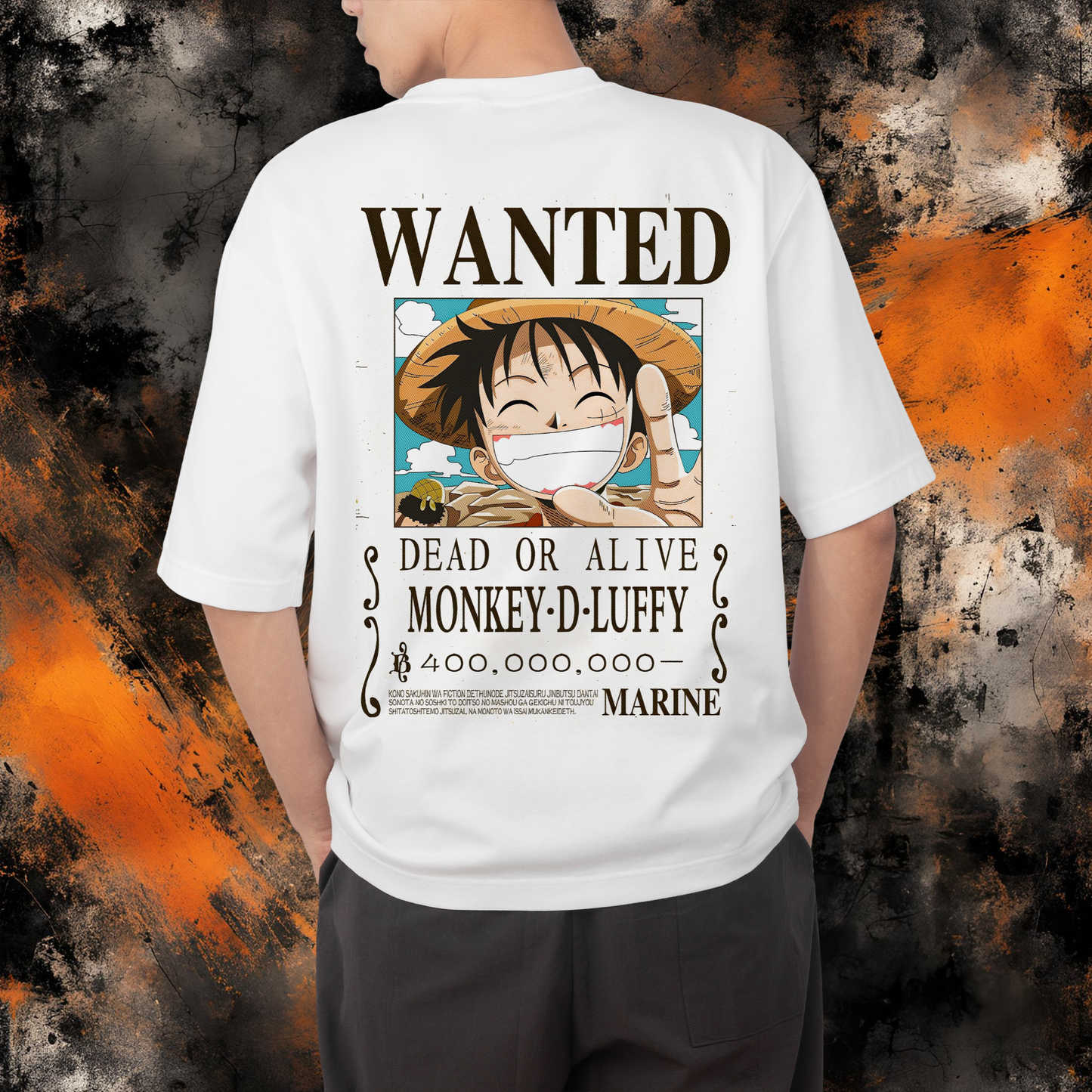 One Piece - Luffy Wanted | Anime Graphic Tee