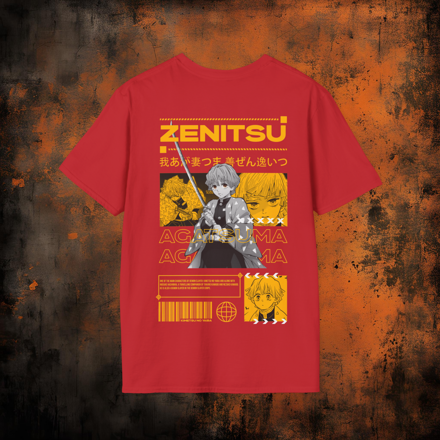 Demon Slayer - Zenitsu Agatsuma Tshirt v5 | Anime Graphic Tee