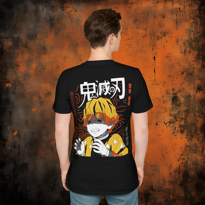 Demon Slayer - Zenitsu Agatsuma Tshirt v6 | Anime Graphic Tee