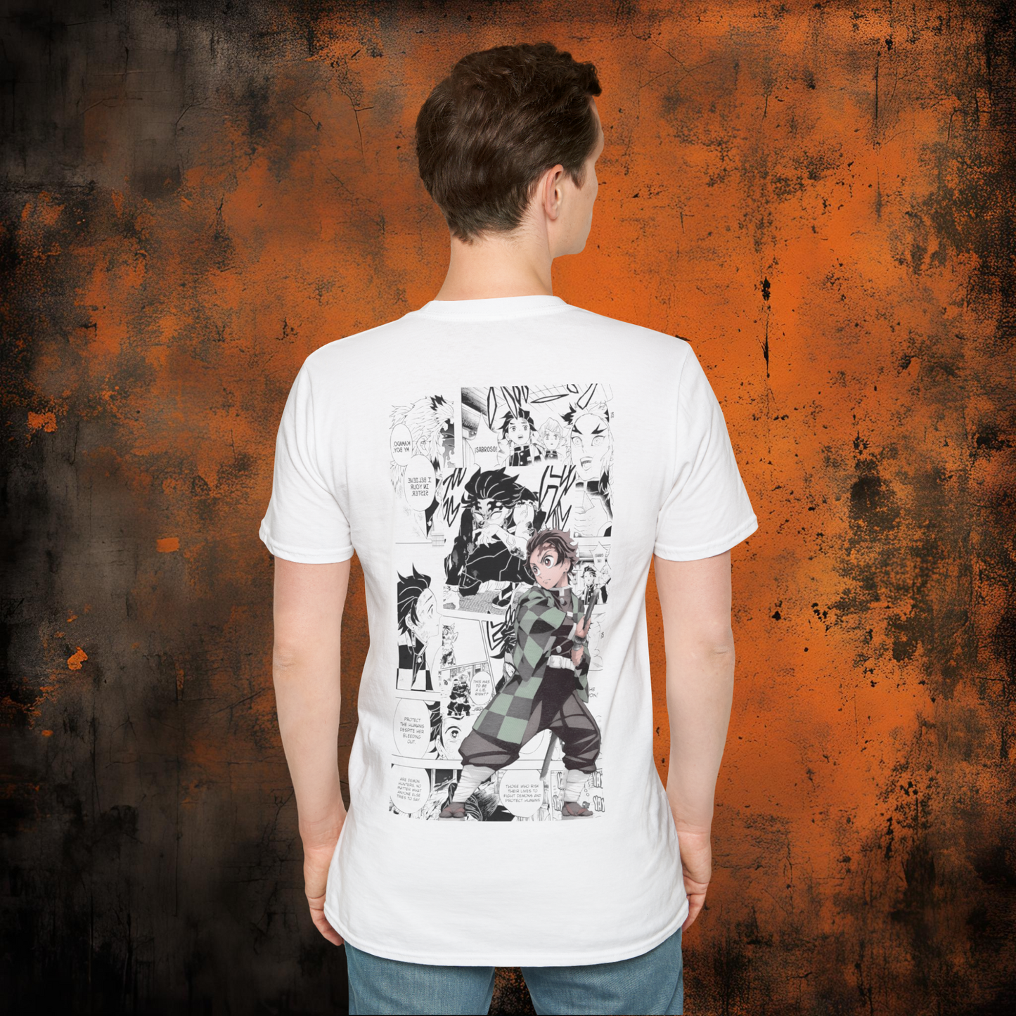 Demon Slayer - Tanjiro Kamado White Tee | Anime Graphic Tee