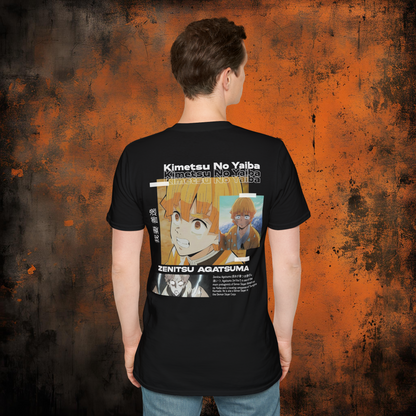 Demon Slayer - Zenitsu Agatsuma Tshirt v2 | Anime Graphic Tee