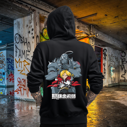 Full Metal Alchemist Zip Up Hoodie - Brothers