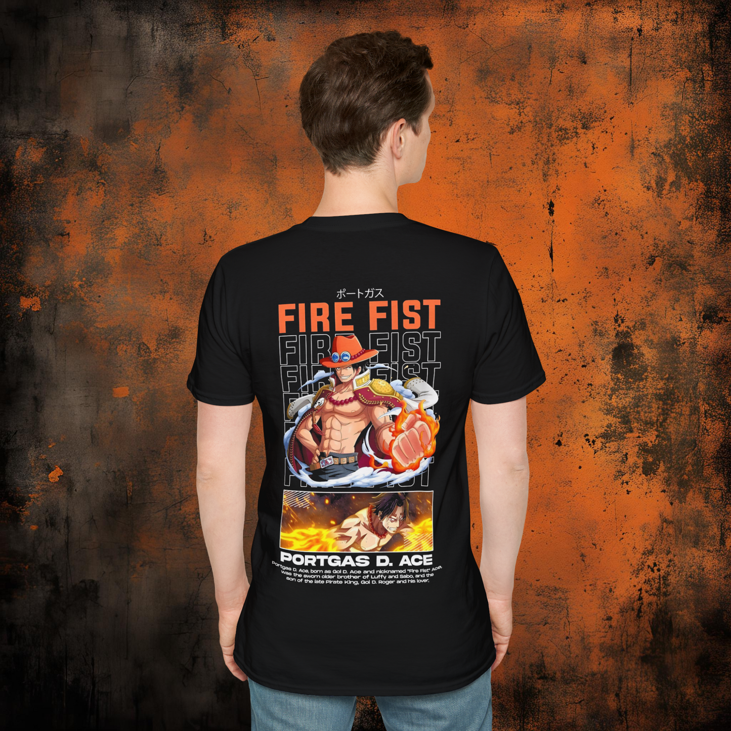 One Piece - Ace - Fire Fist | Anime Graphic Tee