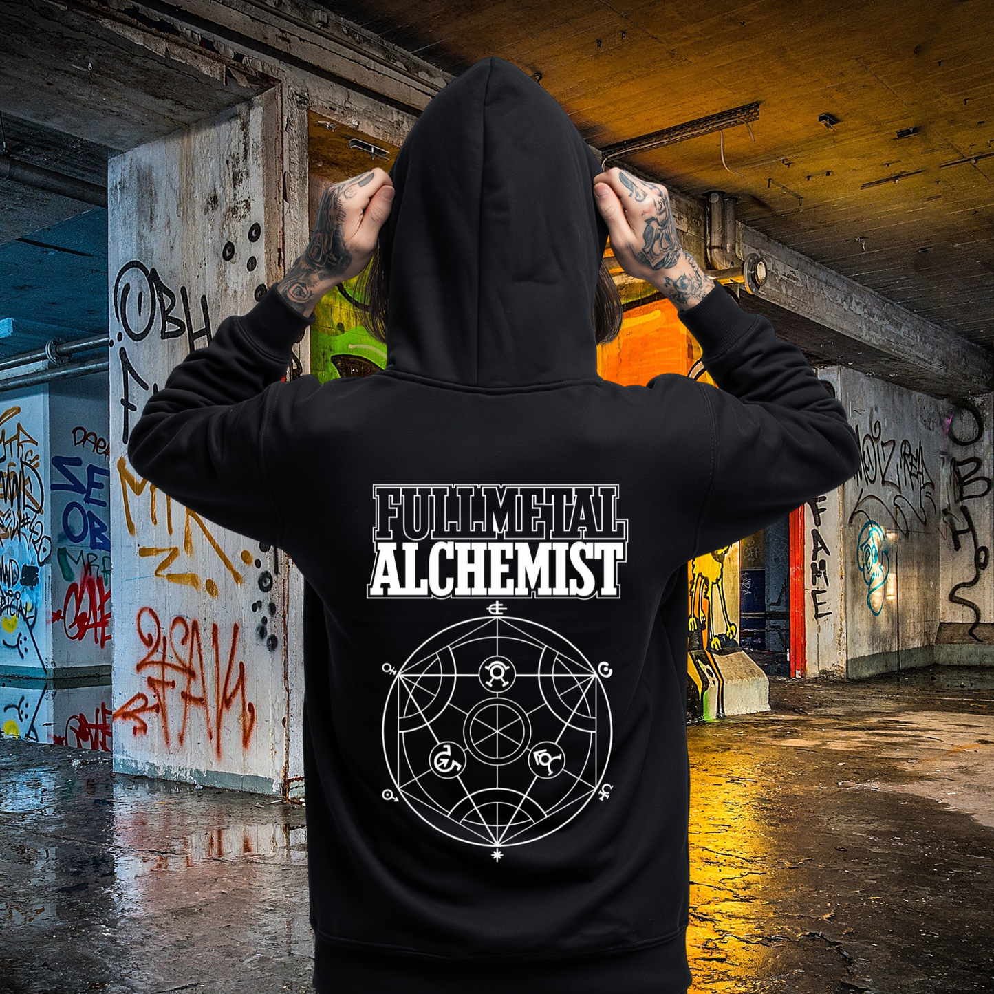 Full Metal Alchemist Zip Up Hoodie - Logo