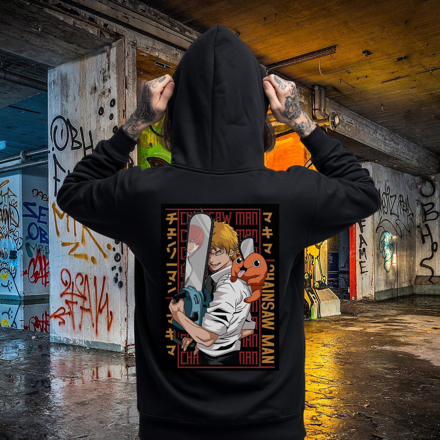 Chainsaw Man Zip Up Hoodie