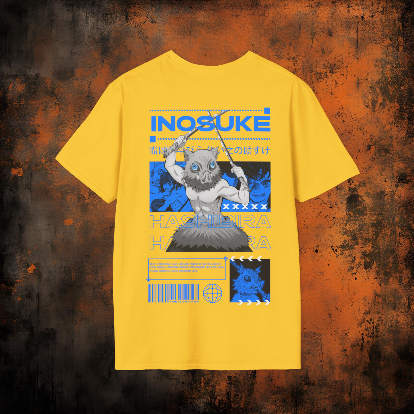 Demon Slayer - Inosuke Hashibira Tshirt | Anime Graphic Tee