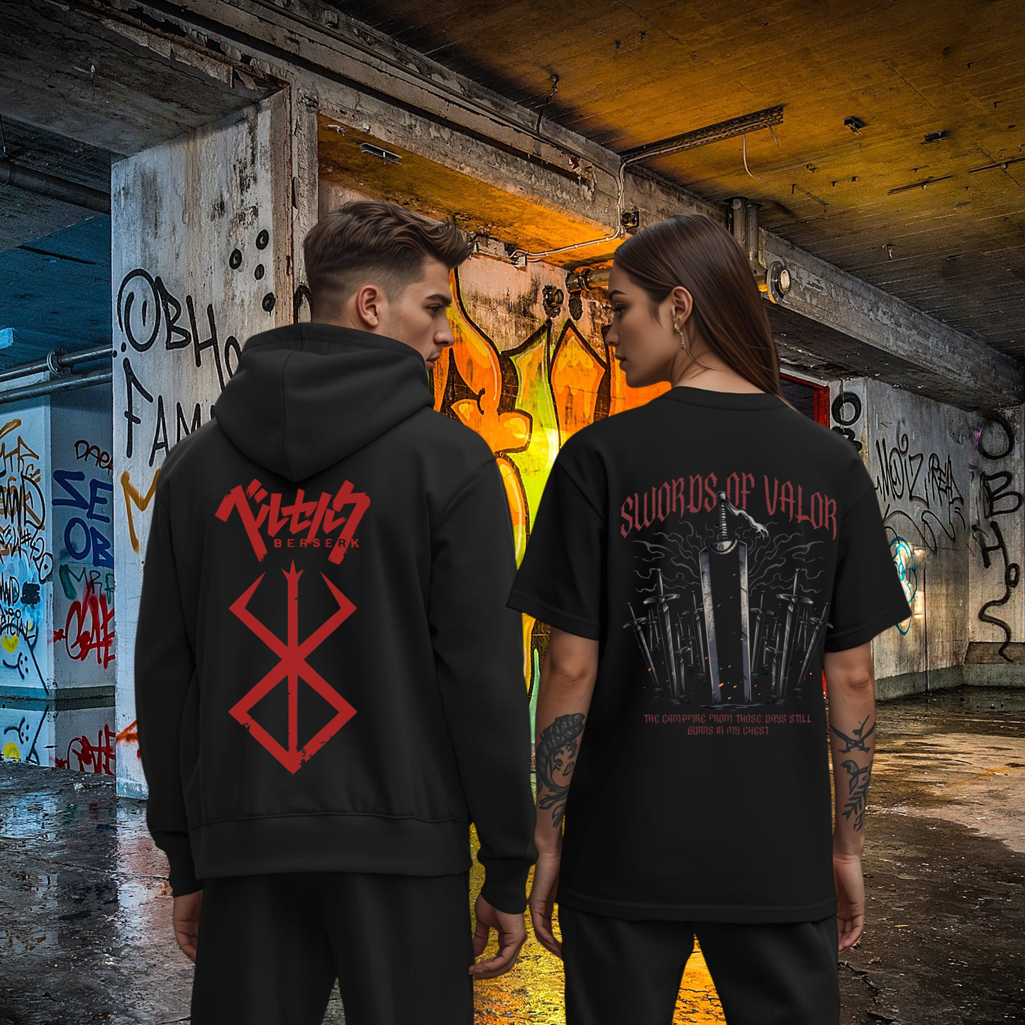 Berserk Logo Full Zip Up Hoodie