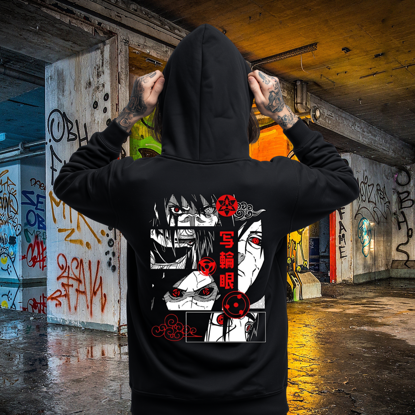 Sharingan Zip Up Hoodie