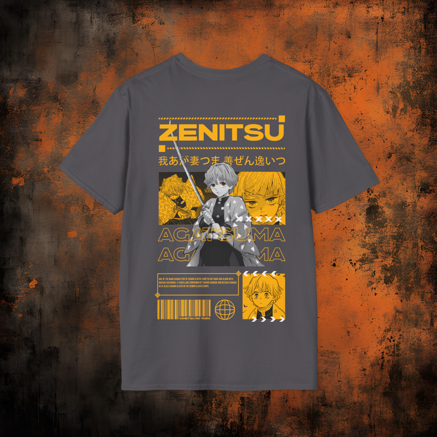Demon Slayer - Zenitsu Agatsuma Tshirt v5 | Anime Graphic Tee