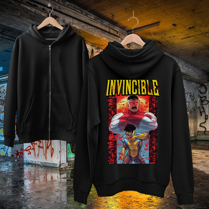 Invincible Full Zip Up Hoodie
