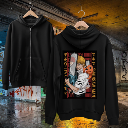 Chainsaw Man Zip Up Hoodie