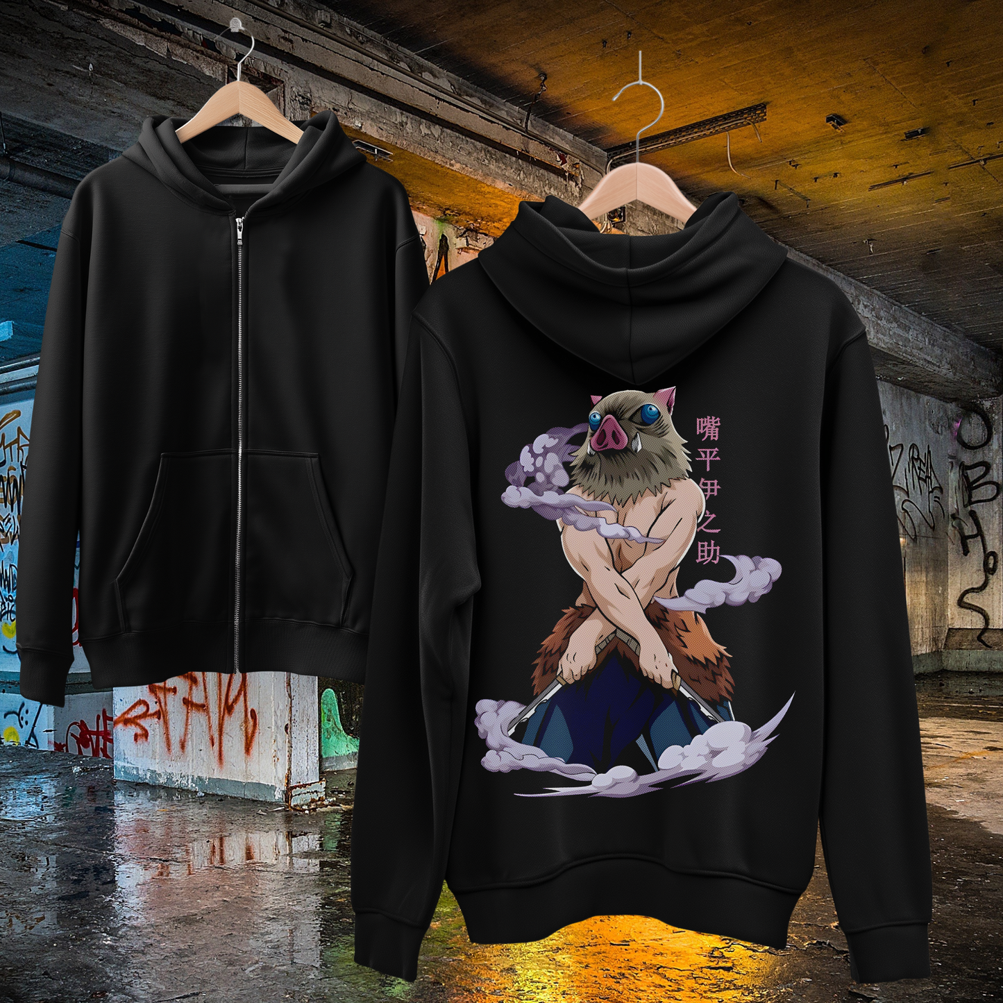 Demon Slayer Zip Up Hoodie