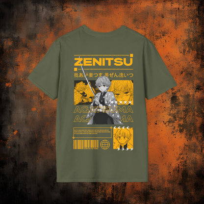 Demon Slayer - Zenitsu Agatsuma Tshirt v5 | Anime Graphic Tee