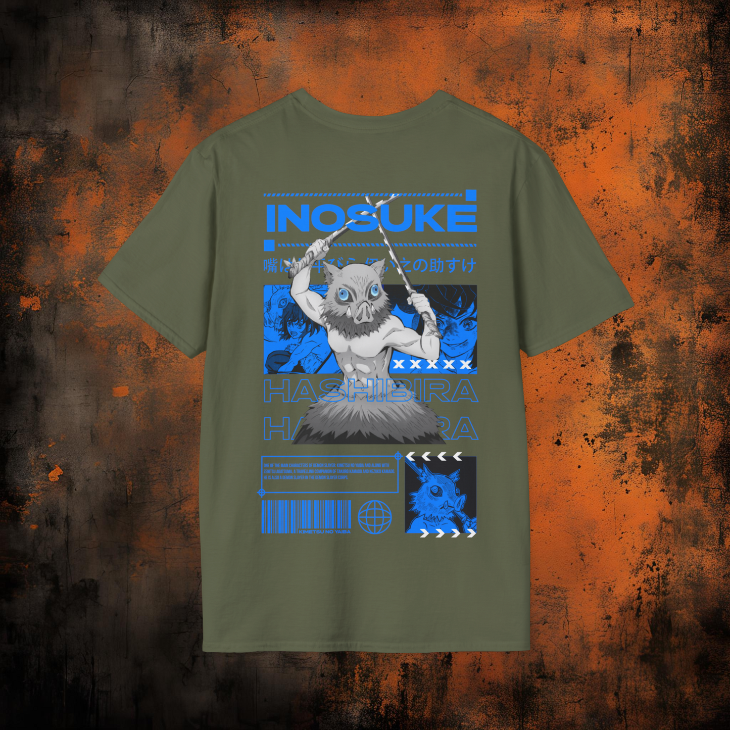 Demon Slayer - Inosuke Hashibira Tshirt | Anime Graphic Tee