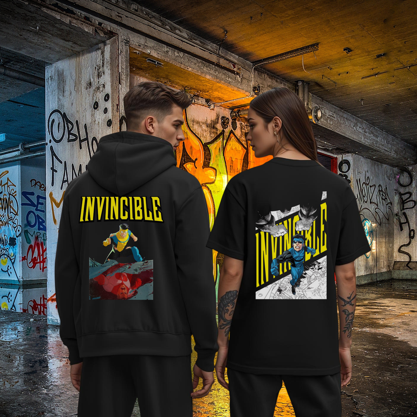 Invincible - Mark vs Omni Full Zip Up Hoodie