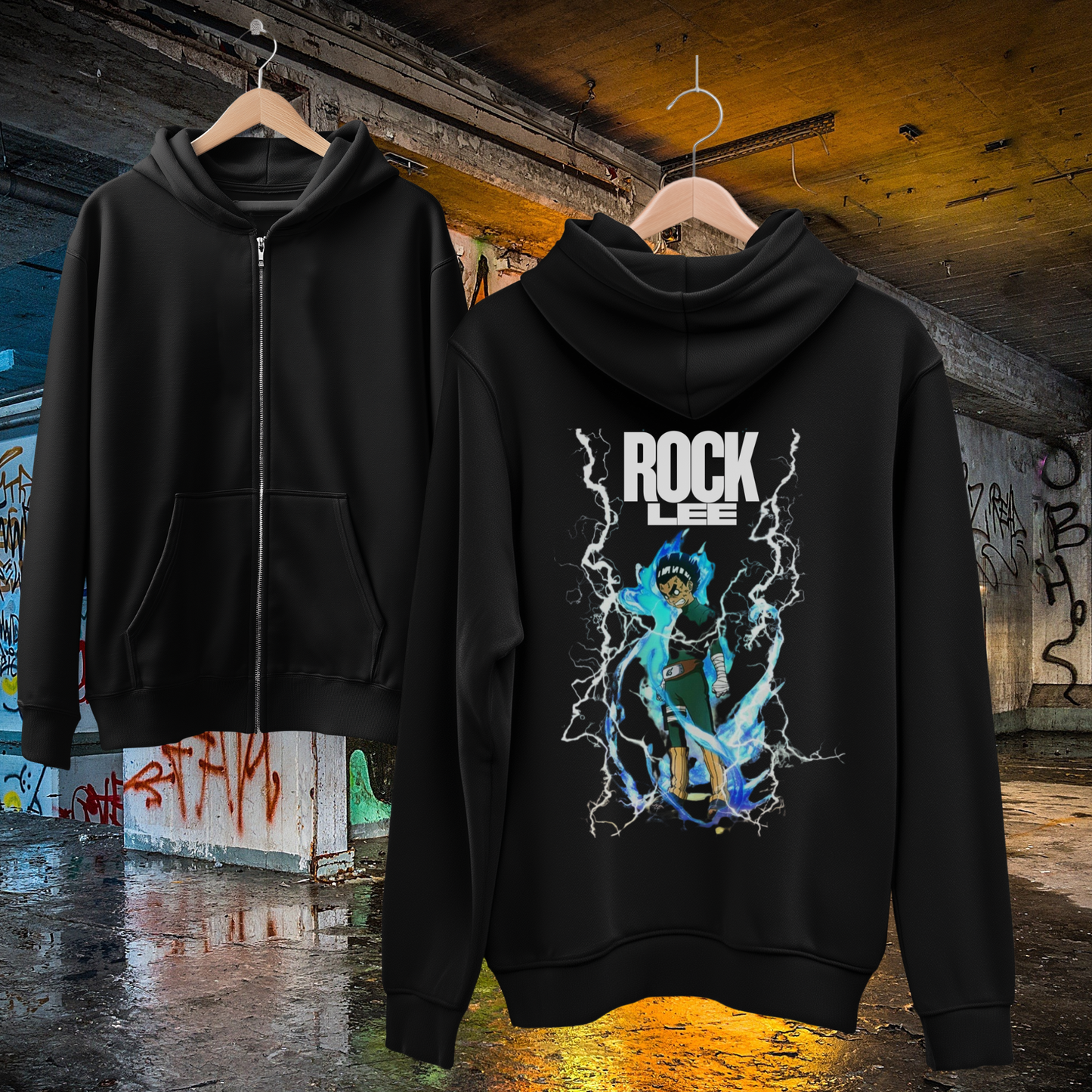 Rock Lee Zip Up Hoodie