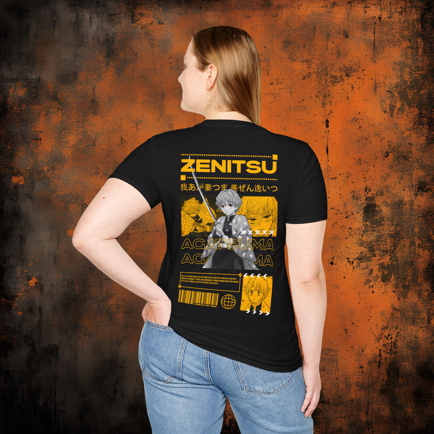 Demon Slayer - Zenitsu Agatsuma Tshirt v5 | Anime Graphic Tee